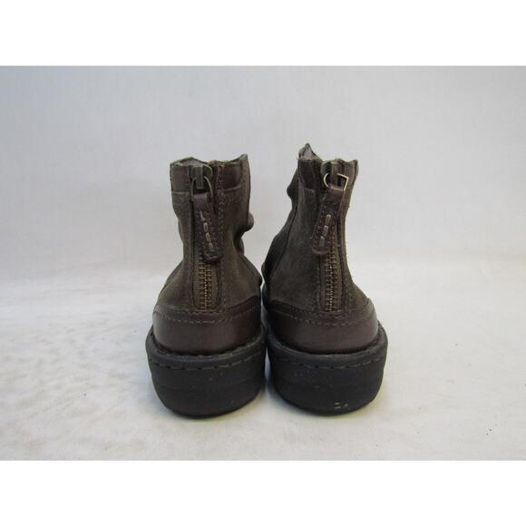 Clarks Womens Sz 7 M Brown Suede Zip Ankle Fashion Boots Bootie - Picture 7 of 11